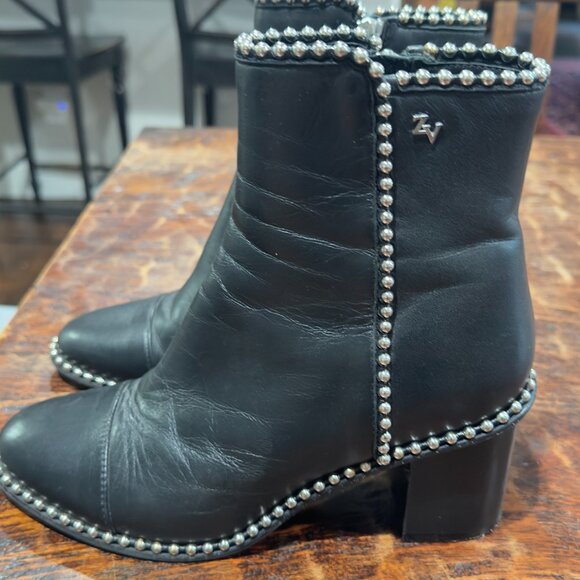 ZADIG & VOLTAIRE Leather Studded Accents Boots - Picture 7 of 10